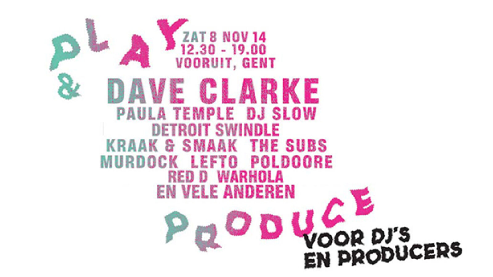 picture of Play & Produce 8 nov Vooruit